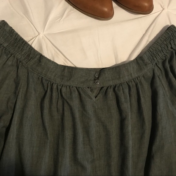 Umgee - Green Boho Off the shoulder Top - Picture 4 of 6